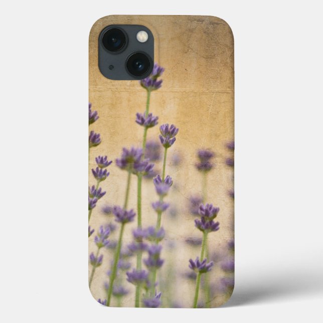 Funda De Case-Mate Para iPhone Flores de lavanda de bonito (Reverso)