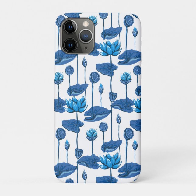 Funda De Case-Mate Para iPhone flores de loto (Reverso)