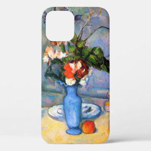 Funda Para iPhone 12 Flores de malla azul, Paul Cezanne