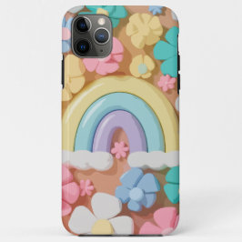 Funda Para iPhone 11 Pro Max Flores de malvavisco caprichoso - Estuche de teléf