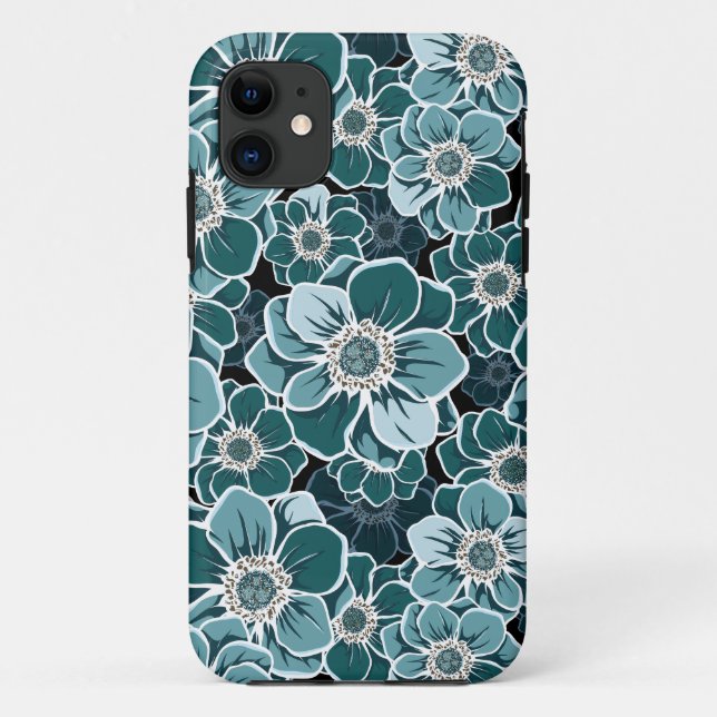 Funda De Case-Mate Para iPhone Flores de Mandala (Reverso)