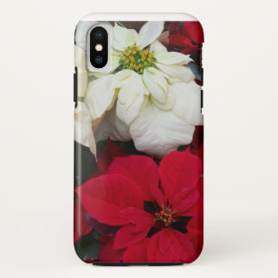 Funda Para iPhone XS Flores de Pascua Blancas y Rojas II Fiesta de Navi