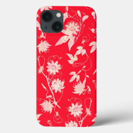 Funda Para iPhone 13 Flores de Pasión Rojas