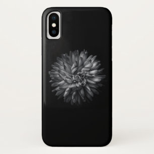 Funda Para iPhone X Flores De Patio Trasero En Blanco Y Negro 20