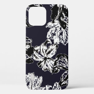 Funda Para iPhone 12 Flores de patrón inmaculadas y florales