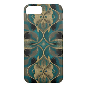 Funda Para iPhone 8/7 Flores de patrón repetitivo sin foco de Damask Ver