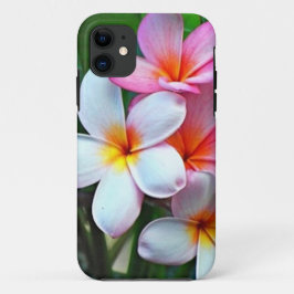 Funda Para iPhone 11 Flores de Plumeria de Hawái