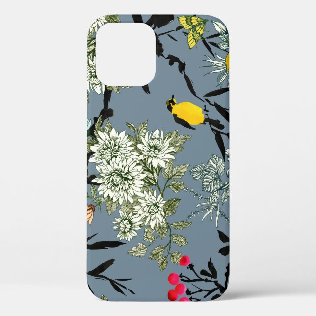 Funda De Case-Mate Para iPhone Flores de prados Rowan fondo transparente (Reverso )