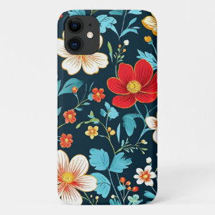 Funda Para iPhone 11 Flores de primavera alegres y coloridas hermosas f