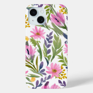 Funda Para iPhone 15 Flores de primavera   Bonito Pastel Floral Acuarel