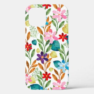 Funda Para iPhone 12 Flores de primavera coloridas de verano escandinav