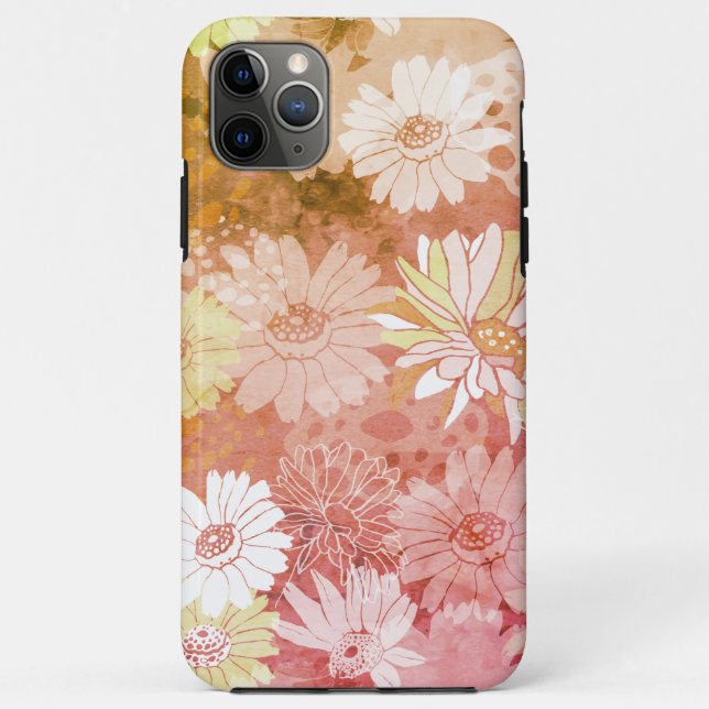 Funda De Case-Mate Para iPhone Flores de primavera del Boho (Reverso)