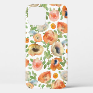 Funda Para iPhone 12 Flores de primavera naranja