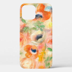 Funda Para iPhone 12 Flores de primavera naranja