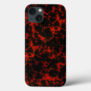 Funda Para iPhone 13 Flores de rojo y negro de energía