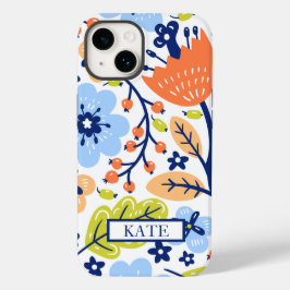 FUNDA PARA iPhone 14 DE Case-Mate FLORES DE SALVAJES SCANDI DE FLORES BLANCOS PERSON
