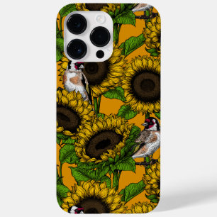 Funda Para iPhone 14 Pro Max De Case-Mate Flores de sol y ataúdes en naranja