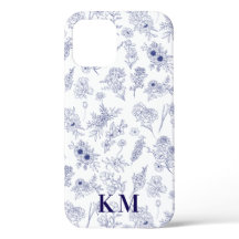 Flores de Temporada Francesas Personalizadas Azul