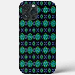 Funda Para iPhone 13 Pro Max Flores de tulipanes artesanales en estilo retro