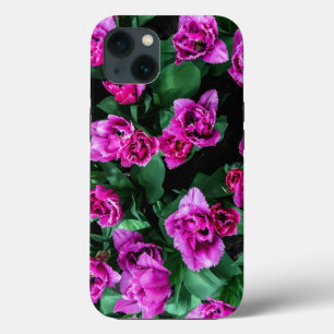Funda Para iPhone 13 Flores de tulipanes rosados