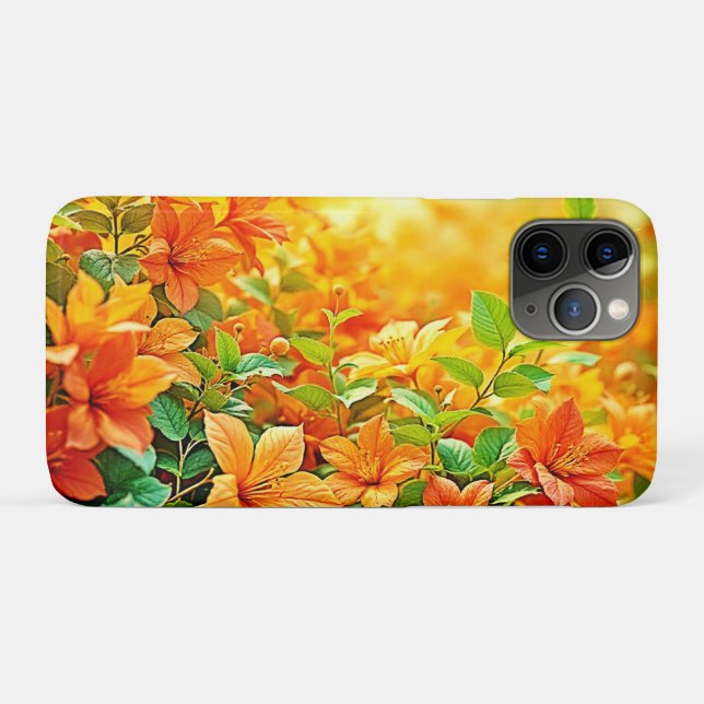 Funda De Case-Mate Para iPhone Flores de verano vibrantes (Reverso (horizontal))