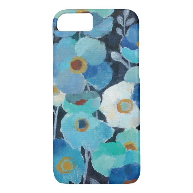 Funda De Case-Mate Para iPhone Flores del añil (Reverso)
