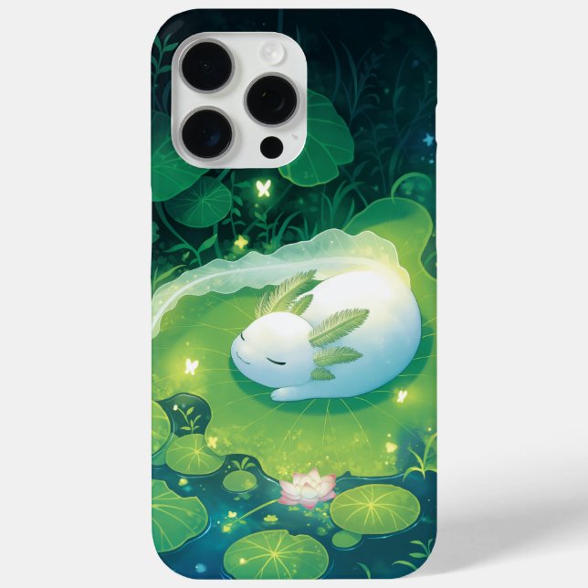 Funda De Case-Mate Para iPhone Flores del Jardín de Ajolotes del Estanque (Reverso )