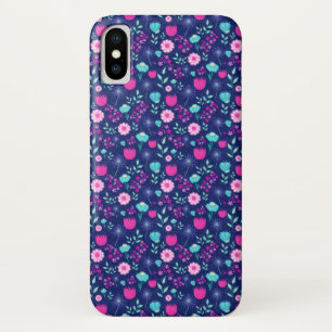 Funda Para iPhone X Flores delicadas y detalles botánicos