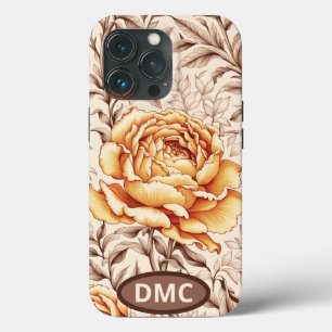 Funda Para iPhone 13 Pro Flores doradas