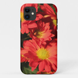 Funda Para iPhone 11 Flores doradas y naranjas de margarita.