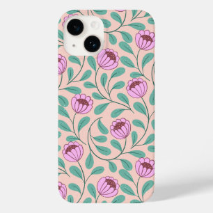 Funda Para iPhone 14 De Case-Mate Flores en negrita rosa