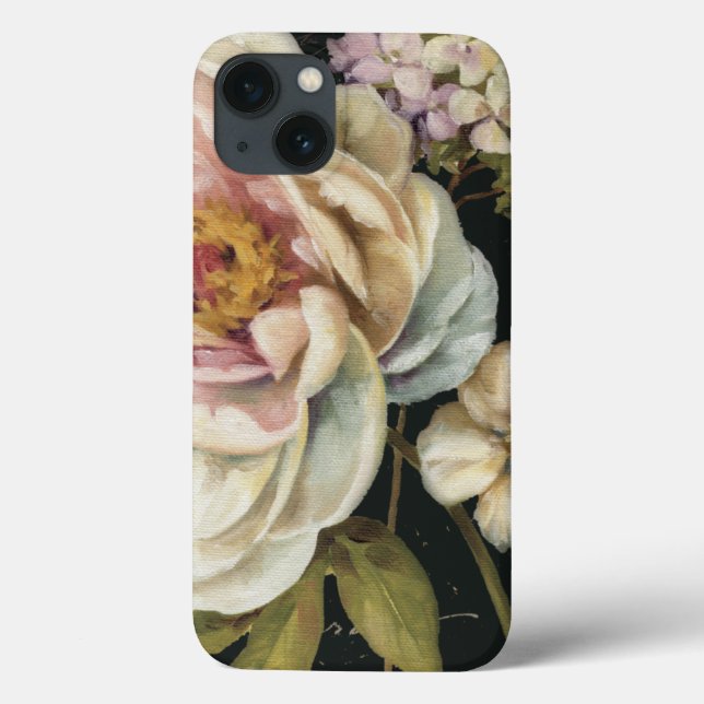 Funda De Case-Mate Para iPhone Flores en negro (Reverso)