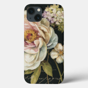 Funda Para iPhone 13 Flores en negro