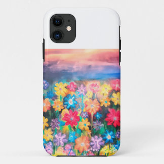 Funda Para iPhone 11 Flores en pasteles - Estuche de teléfono Sangria