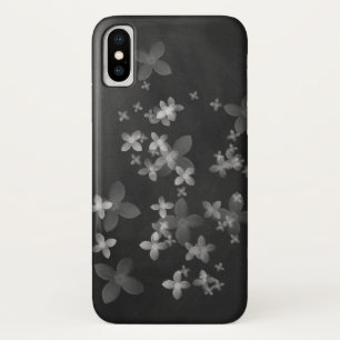 Funda Para iPhone X flores en pizarra