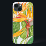 Funda Para iPhone 13 Flores exóticas acuarela<br><div class="desc">Artista de acuarela de flores exóticas: Tim OToole</div>