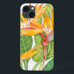 Funda Para iPhone 13 Flores exóticas acuarela<br><div class="desc">Artista de acuarela de flores exóticas: Tim OToole</div>