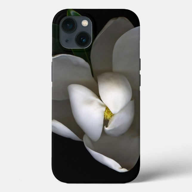 Funda De Case-Mate Para iPhone Flores | Flor de magnolia blanca única (Reverso )