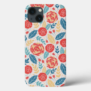 Funda Para iPhone 13 Flores florecientes de los jardines de verano vint