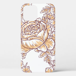 Funda Para iPhone 12 Flores florecientes. Resumen de la elegancia sin p