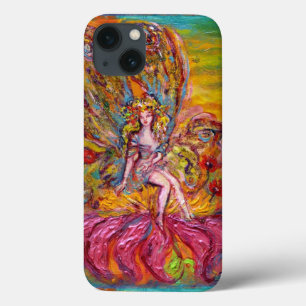 Funda Para iPhone 13 FLORES FLORES EN LA Fantasía DE IRIS ROSA