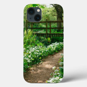 Funda Para iPhone 13 Flores Flores silvestres blancas en el bosque