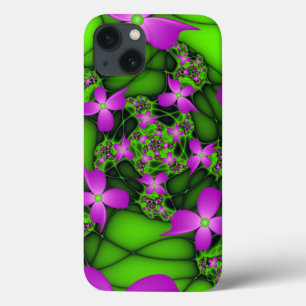 title_seo2 Flores fractales abstractas modernas neon rosa ver