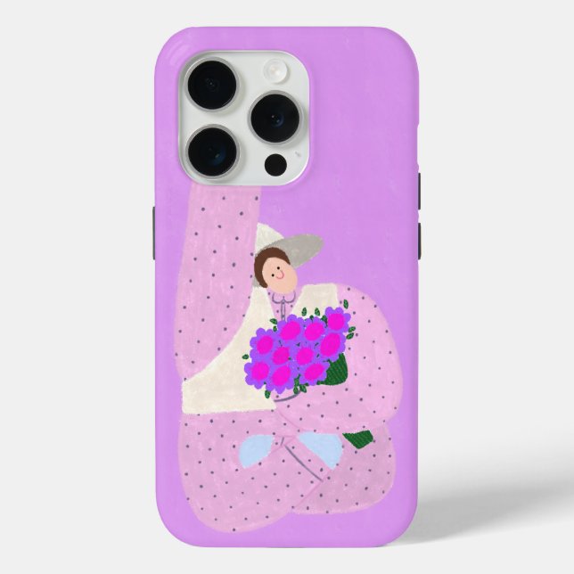 Funda De Case-Mate Para iPhone Flores gigantes (Reverso )