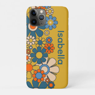 Funda Para iPhone 11 Pro Flores Groovy Retro 60 70 personalizadas