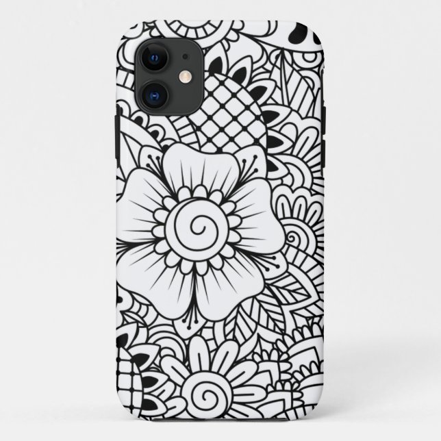 Funda De Case-Mate Para iPhone Flores inspiradas (Reverso)
