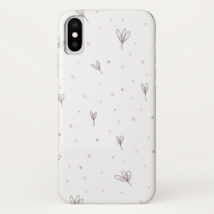 Funda Para iPhone X Flores Lilac