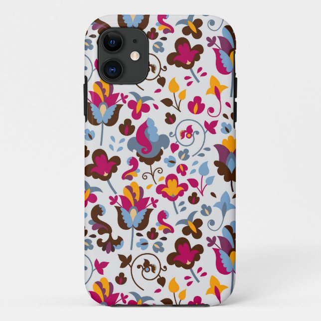 Funda De Case-Mate Para iPhone Flores mágicas (Reverso)