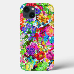 Funda Para iPhone 13 Flores mágicas de colores lindos
