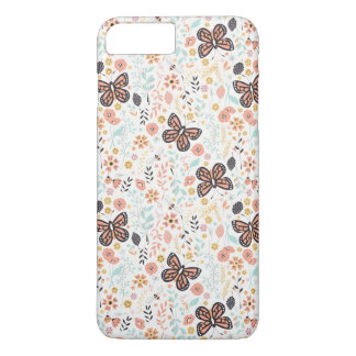 Funda Para iPhone 8 Plus/7 Plus Flores Mariposas Y Abejas